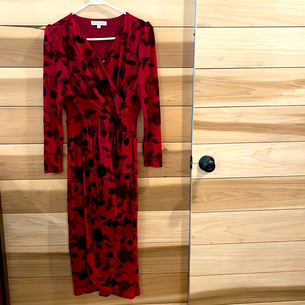 Ivy City Red Floral dress